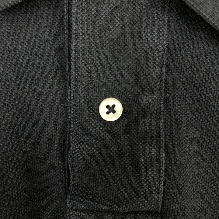 Ralph Lauren POLO by Ralph Lauren short sleeve polo shirt, men's XL size cotton Charcoal Vintage Second Hand