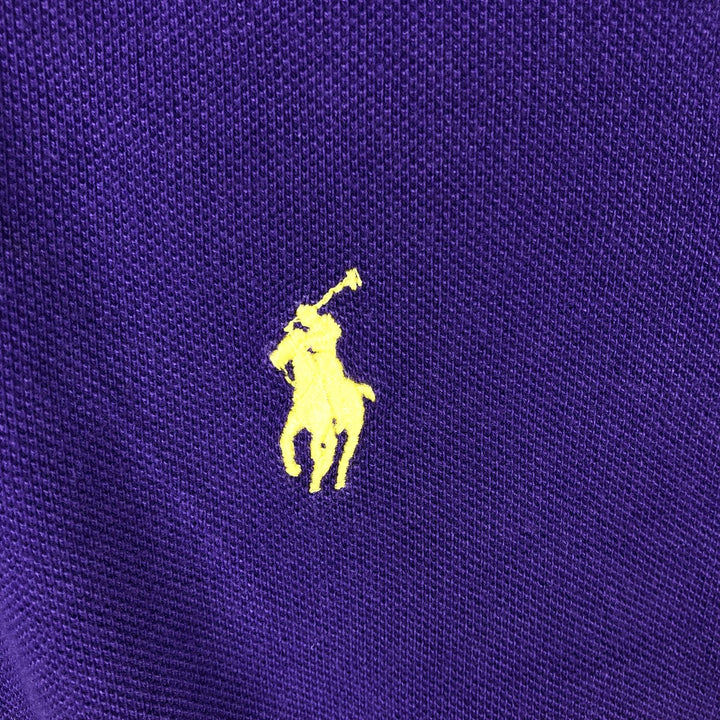 Ralph Lauren POLO by Ralph Lauren short sleeve polo shirt, men's size L cotton purple type Vintage Second Hand