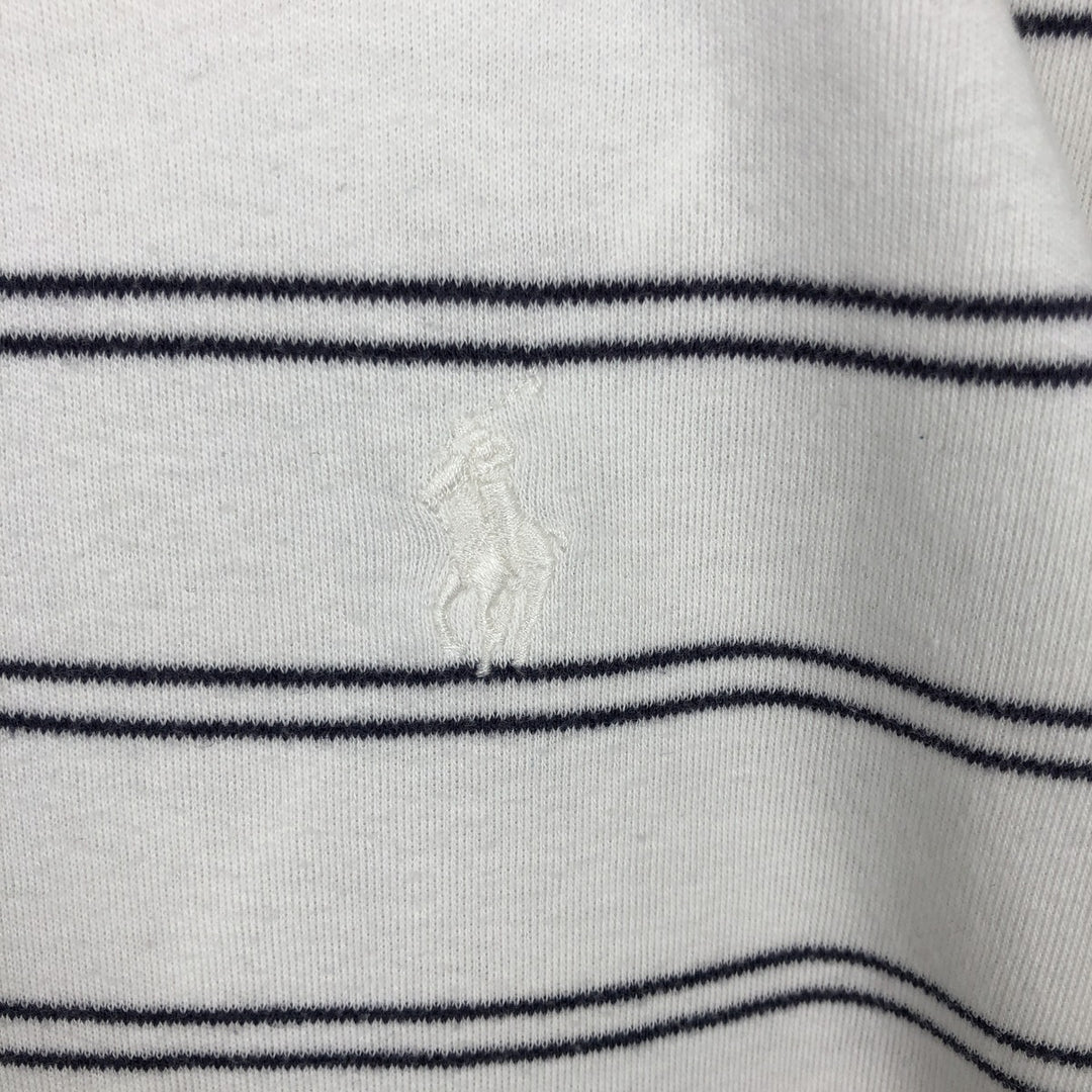 Ralph Lauren POLO by Ralph Lauren short sleeve striped polo shirt, men's size M cotton white type Vintage Second Hand