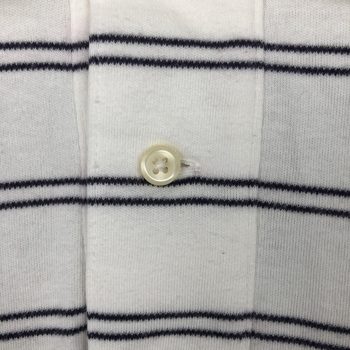 Ralph Lauren POLO by Ralph Lauren short sleeve striped polo shirt, men's size M cotton white type Vintage Second Hand