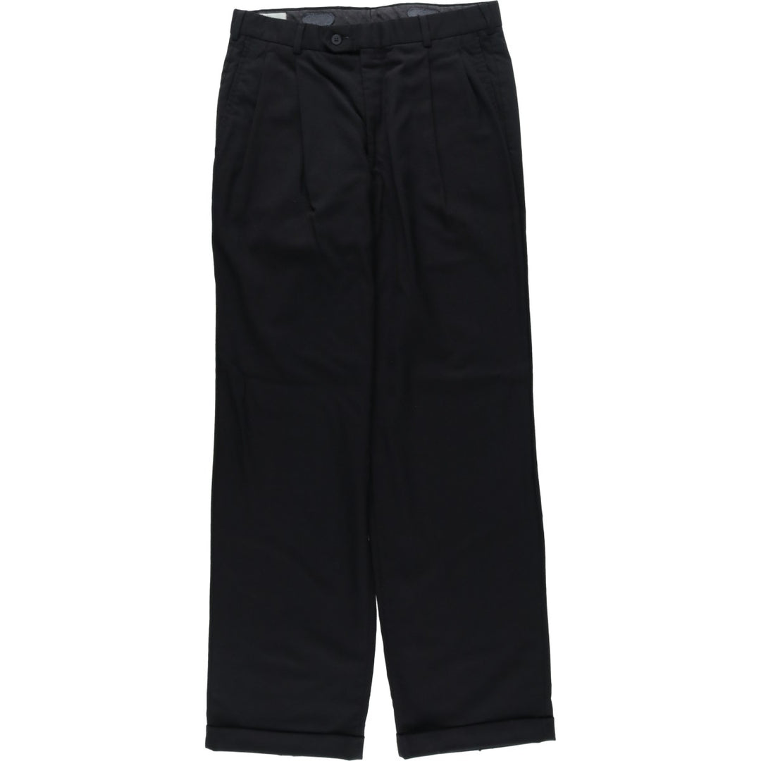 Stafford Two-pleat Slacks, Men's, Size W32 unclear black type Vintage Second Hand