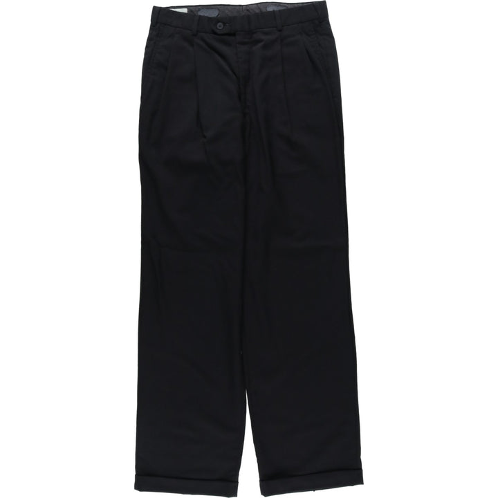 Stafford Two-pleat Slacks, Men's, Size W32 unclear black type Vintage Second Hand