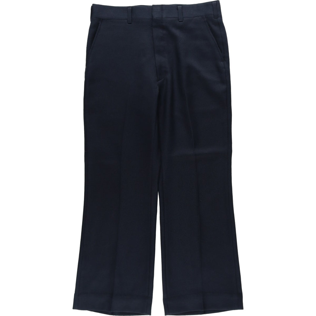 70s-80'S HAGGAR Flare Pants, Made in USA, Men's W33 (approx.), Vintage unclear black type Vintage Second Hand