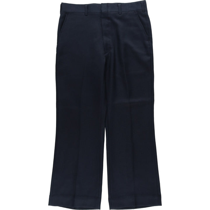 70s-80'S HAGGAR Flare Pants, Made in USA, Men's W33 (approx.), Vintage unclear black type Vintage Second Hand