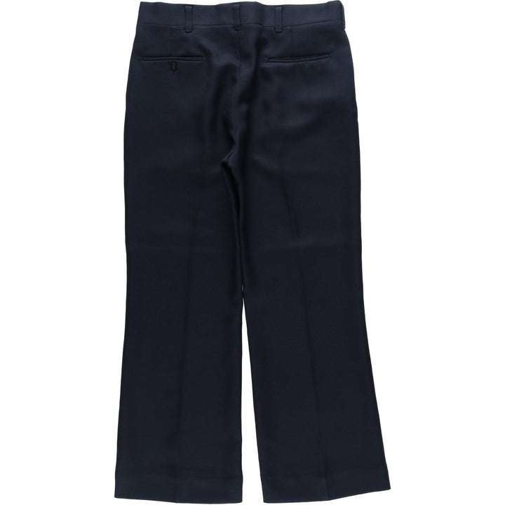 70s-80'S HAGGAR Flare Pants, Made in USA, Men's W33 (approx.), Vintage unclear black type Vintage Second Hand