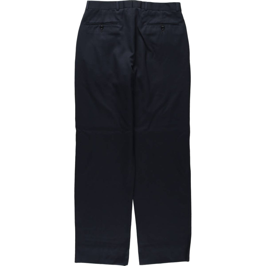Brooks Brothers 346 Wool Trousers, Men's Size W32 (approx.) wool navy blue type Vintage Second Hand
