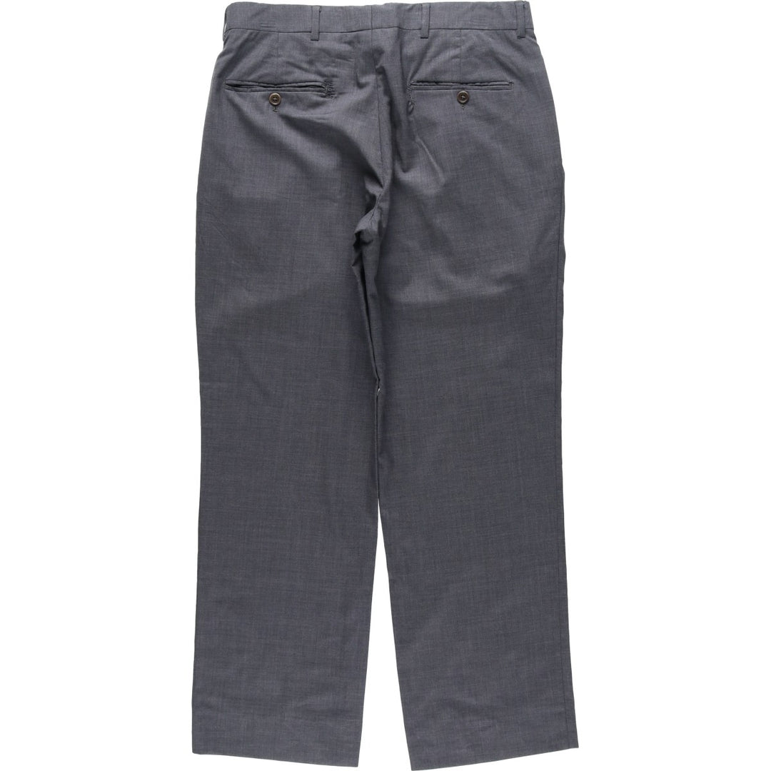 Brooks Brothers 346 Two-Pleat Wool Trousers, Men's Size W31 (approx.) wool gray type Vintage Second Hand