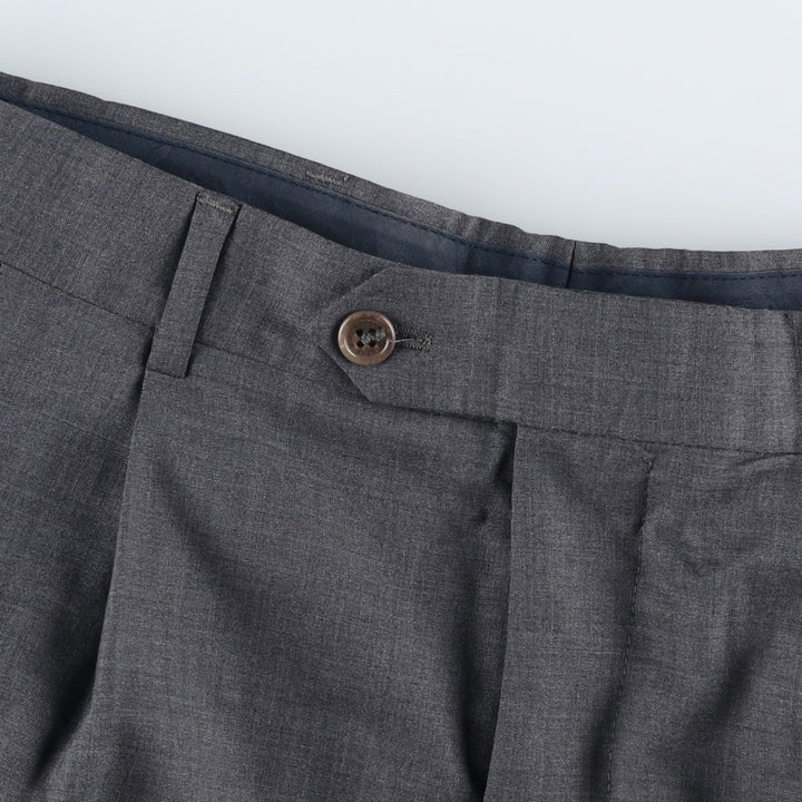 Brooks Brothers 346 Two-Pleat Wool Trousers, Men's Size W31 (approx.) wool gray type Vintage Second Hand