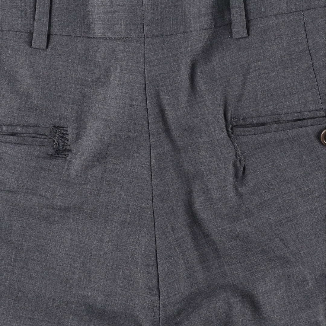 Brooks Brothers 346 Two-Pleat Wool Trousers, Men's Size W31 (approx.) wool gray type Vintage Second Hand