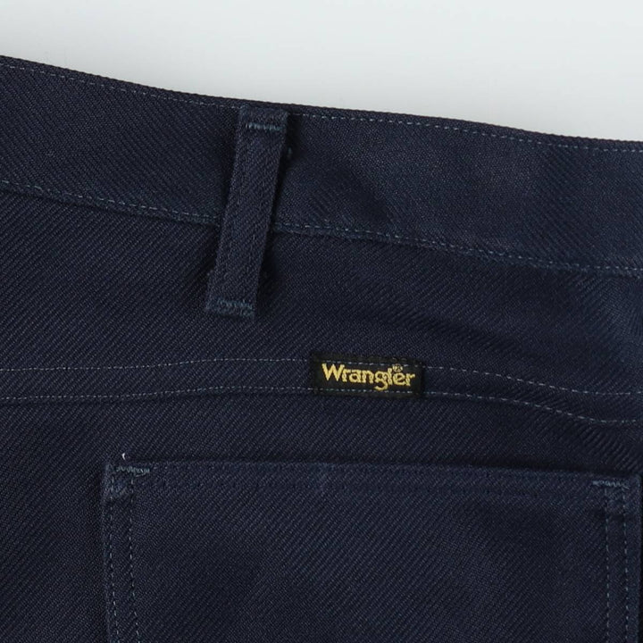 90'S Wrangler Rancher Dress Jeans Slacks Pants, Made in USA, Men's W37 (approx.), Vintage unclear navy blue type Vintage Second Hand
