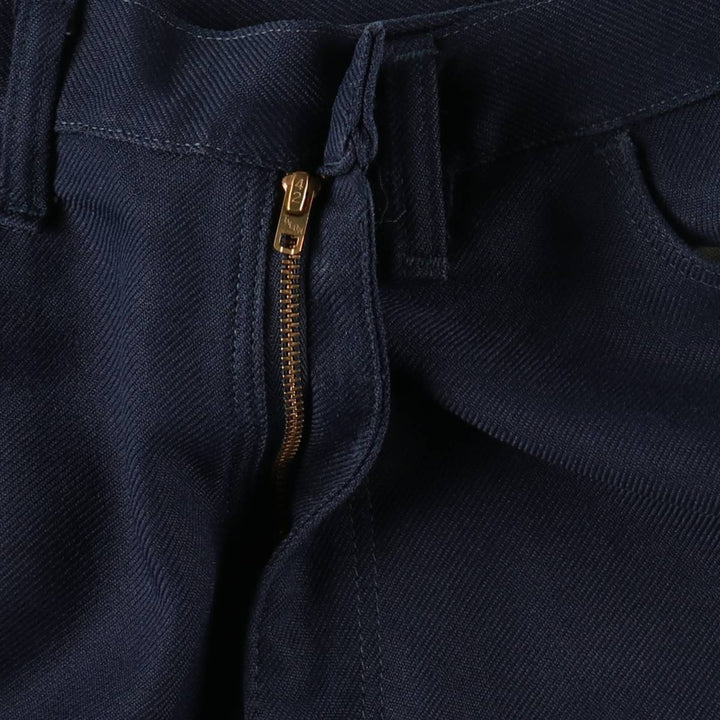 90'S Wrangler Rancher Dress Jeans Slacks Pants, Made in USA, Men's W37 (approx.), Vintage unclear navy blue type Vintage Second Hand