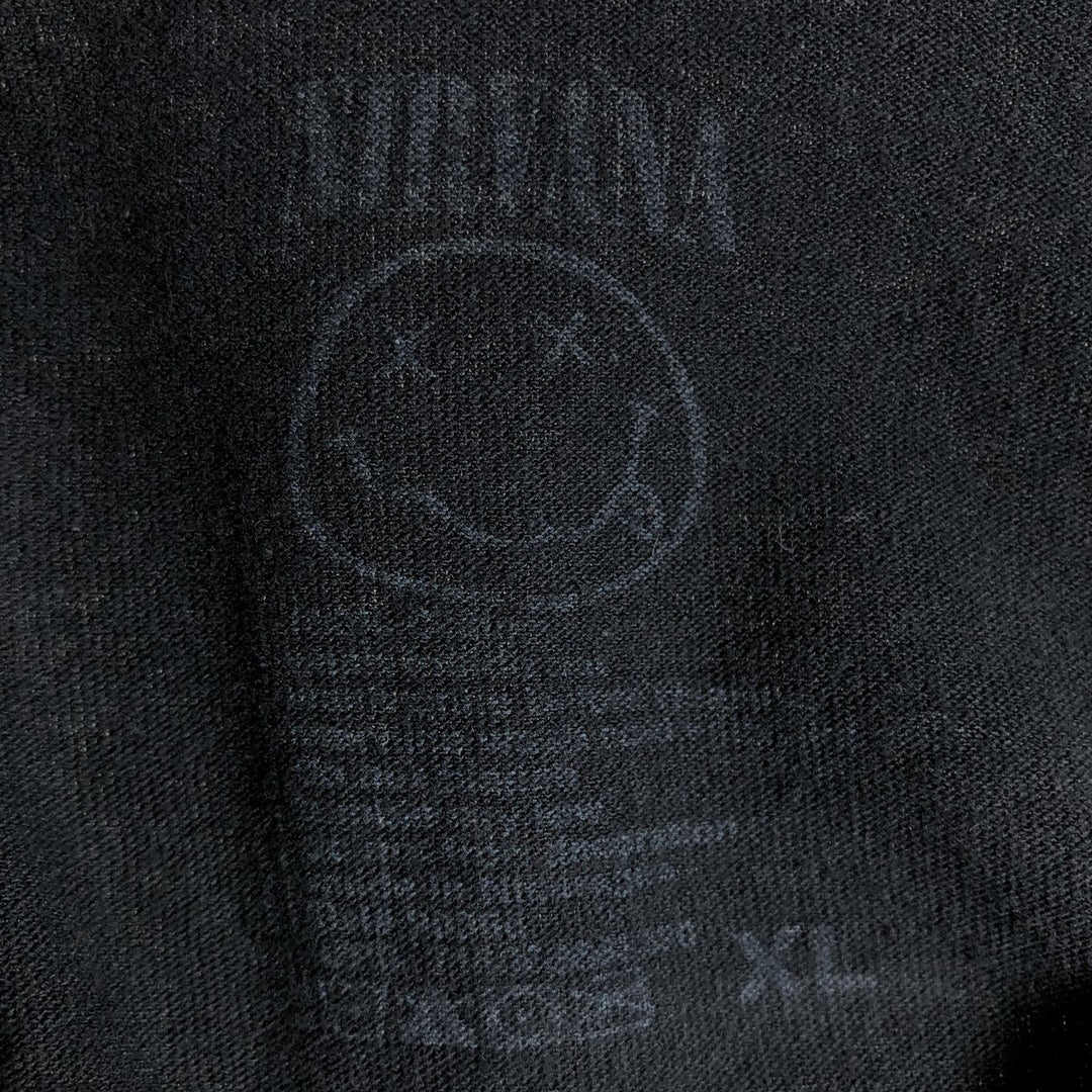 NIRVANA Nirvana Band T-shirt, Band T, Men's XL size cotton black type Vintage Second Hand