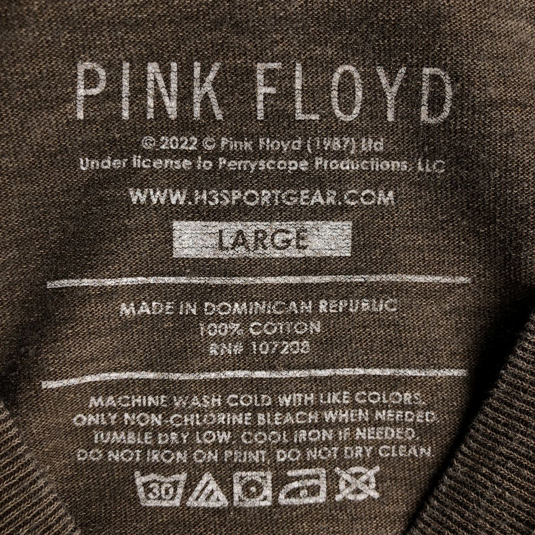 PINK FLOYD Band T-shirt, Men's Size L (equivalent), Rock cotton brown type Vintage Second Hand