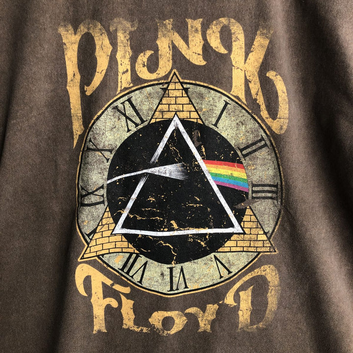 PINK FLOYD Band T-shirt, Men's Size L (equivalent), Rock cotton brown type Vintage Second Hand