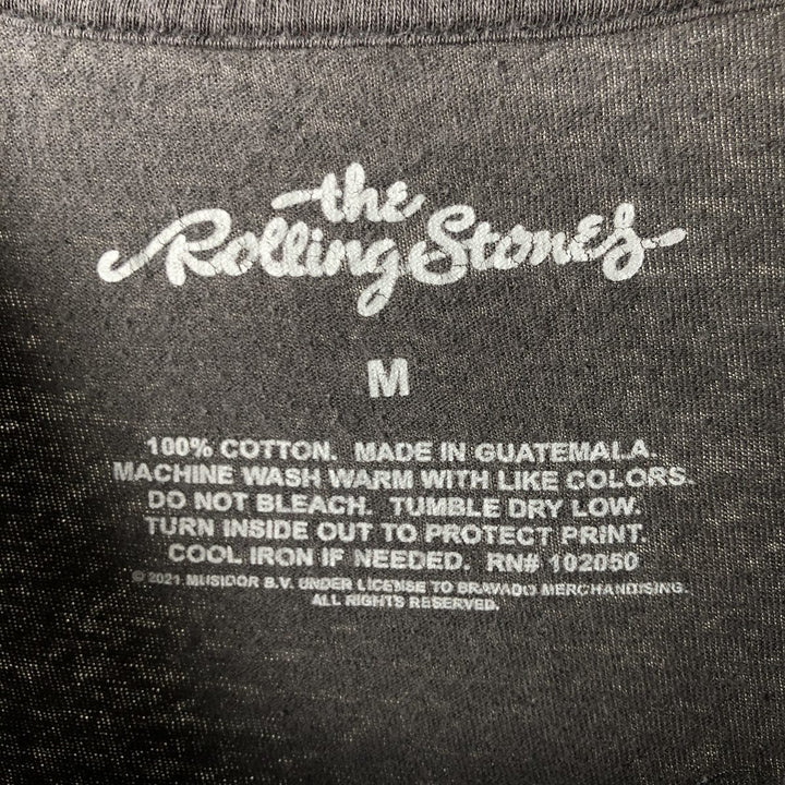 The Rolling Stones Band T-shirt, Men's M size cotton Charcoal Vintage Second Hand