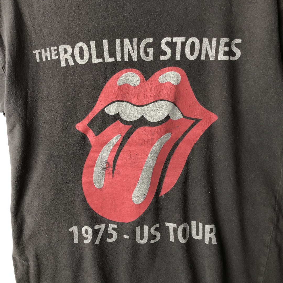 The Rolling Stones Band T-shirt, Men's M size cotton Charcoal Vintage Second Hand