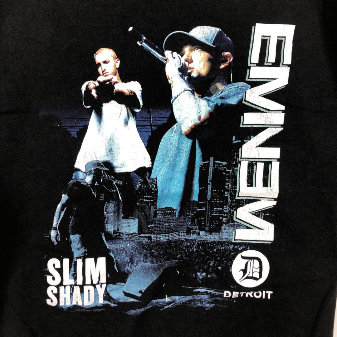 EMINEM Rap T-shirt, Men's XL cotton black type Vintage Second Hand