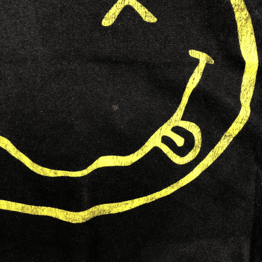 NIRVANA Nirvana Band T-shirt, Band T, Men's M size unclear black type Vintage Second Hand