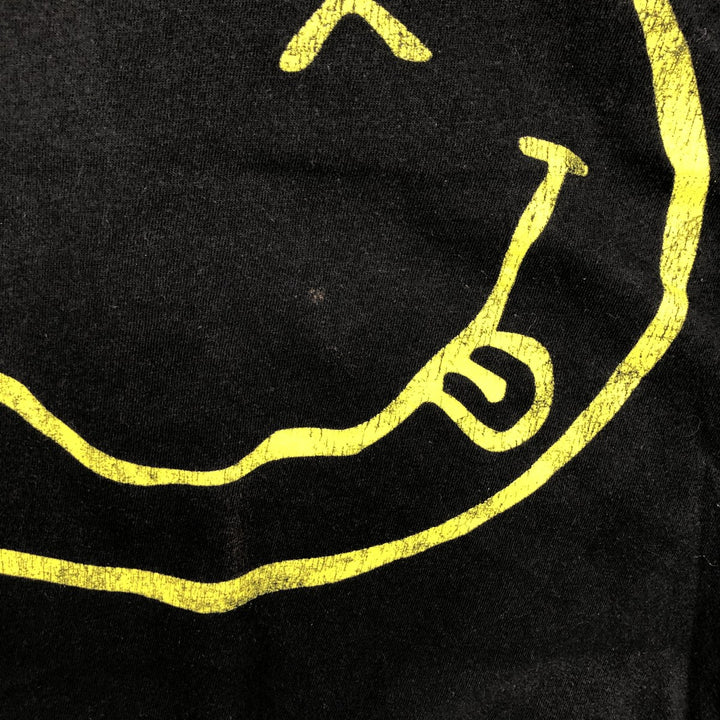 NIRVANA Nirvana Band T-shirt, Band T, Men's M size unclear black type Vintage Second Hand