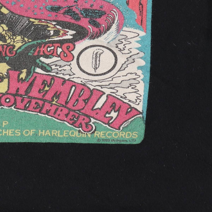 LED ZEPPELIN Led Zeppelin Band T-shirt Band T Men's M size cotton black type Vintage Second Hand