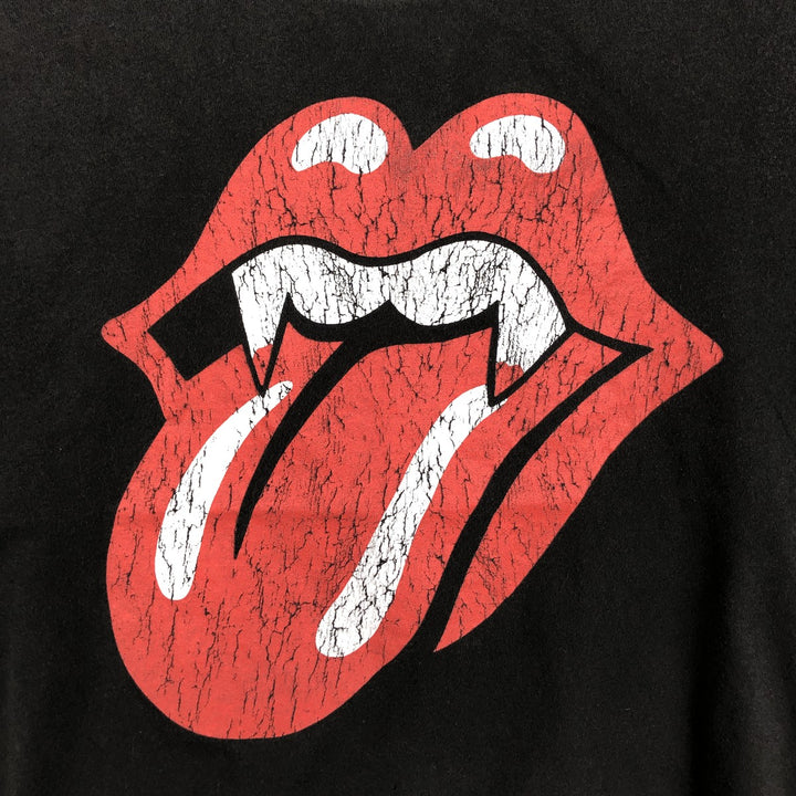 The Rolling Stones Band T-shirt, Band T, Men's L size cotton black type Vintage Second Hand