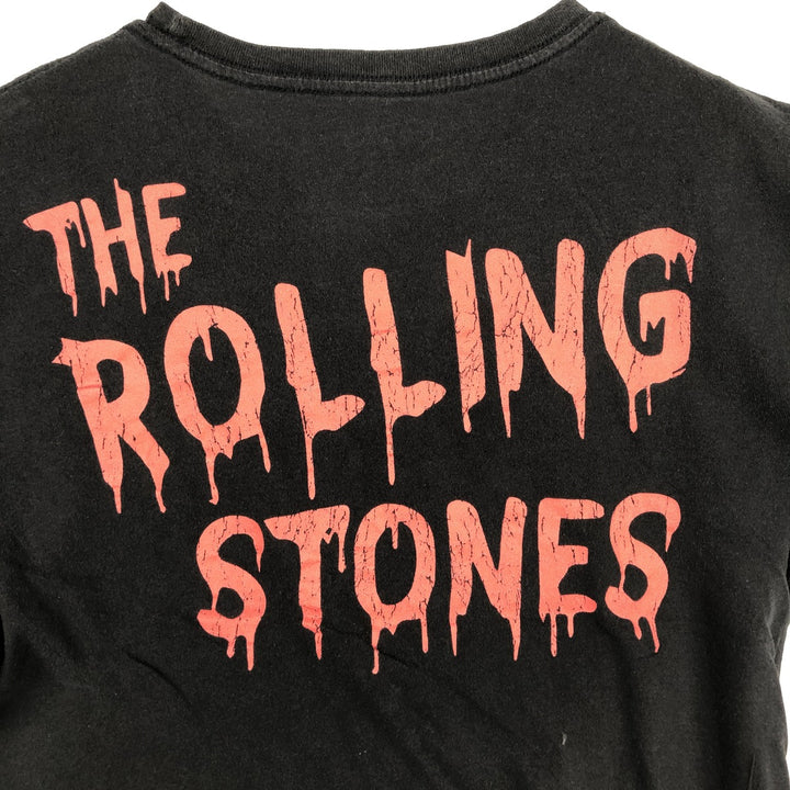 The Rolling Stones Band T-shirt, Band T, Men's L size cotton black type Vintage Second Hand
