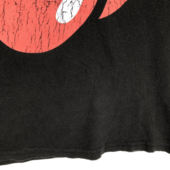 The Rolling Stones Band T-shirt, Band T, Men's L size cotton black type Vintage Second Hand