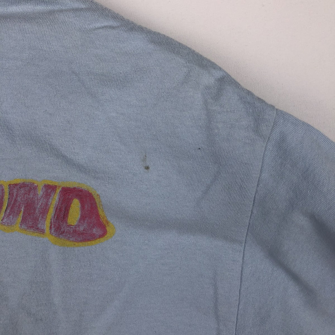 NIRVANA Nirvana Band T-shirt, Band T, Men's L size cotton Blue type light blue Vintage Second Hand