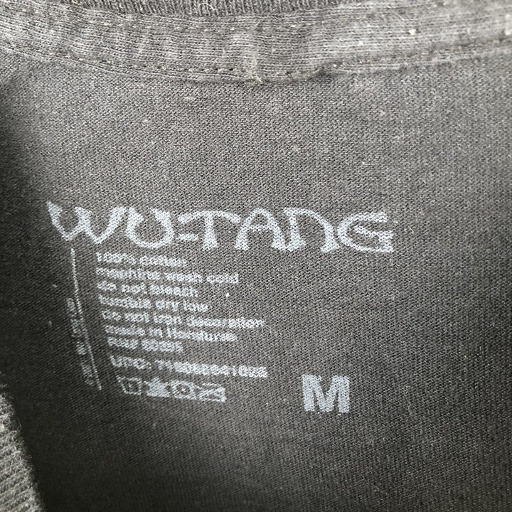 Wu-Tang Clan Fire Pattern Rap T-Shirt (Men's Size M) cotton black type Vintage Second Hand