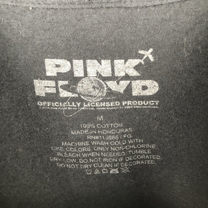 PINK FLOYD Pink Floyd Band T-shirt Band T Men's M size cotton black type Vintage Second Hand