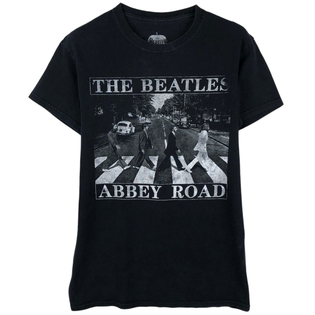 THE BEATLES Band T-shirt, Band T, Men's S size cotton black type Vintage Second Hand