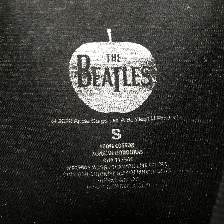 THE BEATLES Band T-shirt, Band T, Men's S size cotton black type Vintage Second Hand