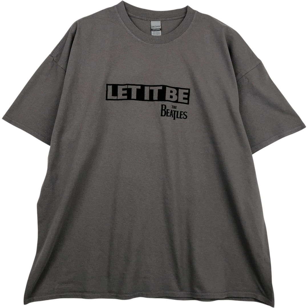 THE BEATLES Band T-shirt, Band T, Men's XXL cotton gray type Vintage Second Hand