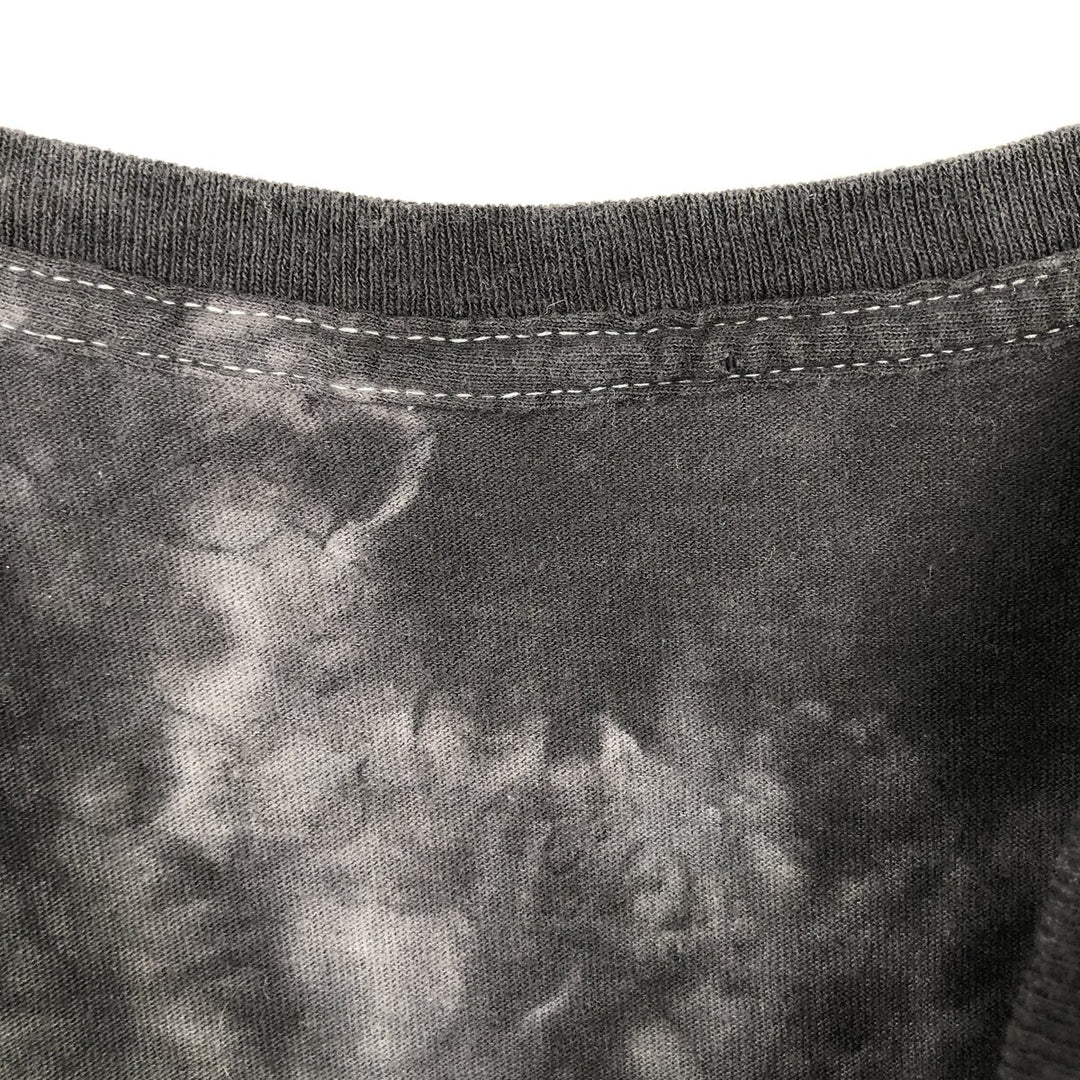 GORILLAZ Tie-dye Pattern Band T-shirt (Men's Size M) unclear Charcoal Vintage Second Hand