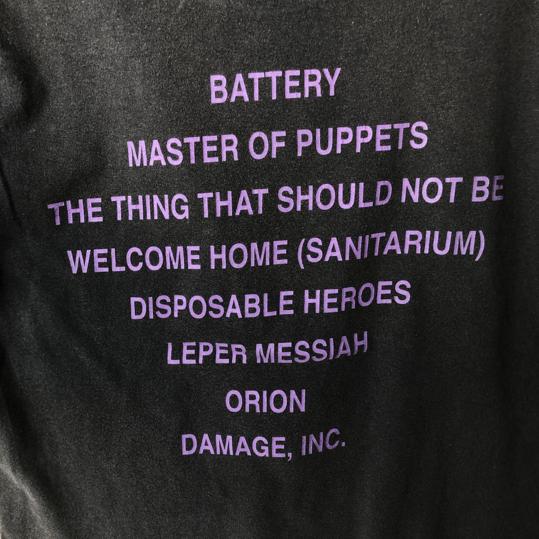 METALLICA Metallica Band T-shirt Band T Men's S size unclear Charcoal Vintage Second Hand