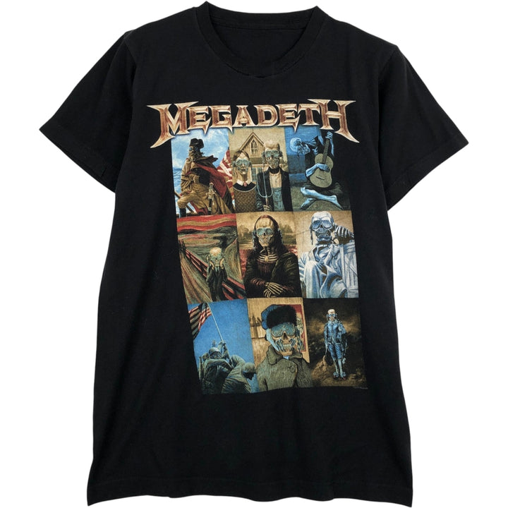 MEGADETH Band T-shirt, Band T, Men's S size unclear black type Vintage Second Hand