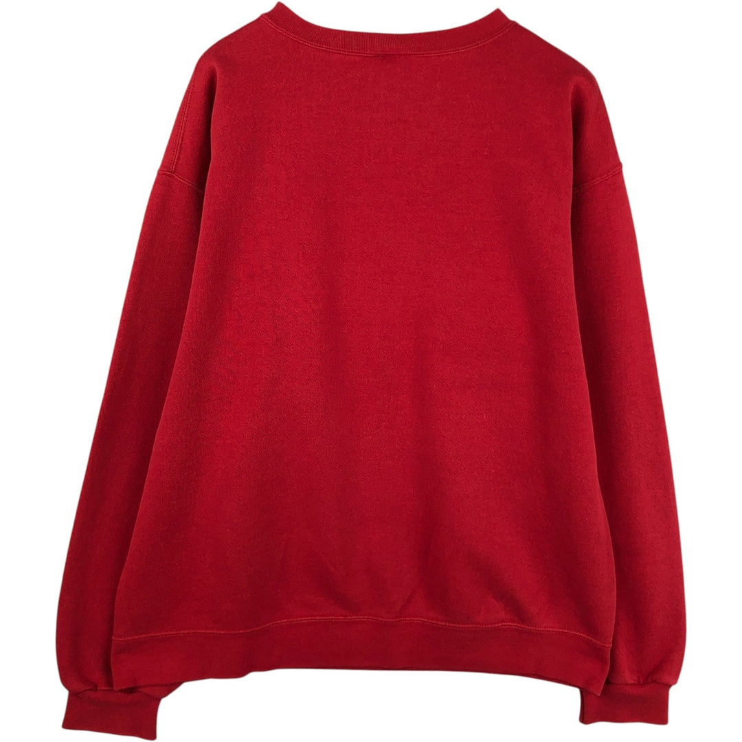90'S Disney Store MICKEY MOUSE character sweatshirt, men's size L equivalent, vintage. cotton red type Vintage Second Hand