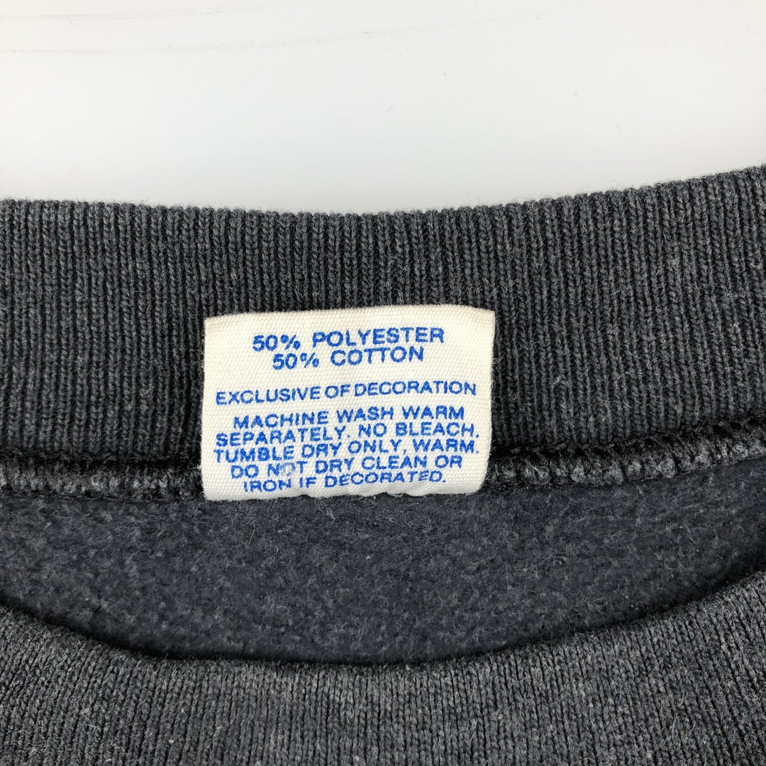 90'S Disney MICKEY MOUSE character sweatshirt, made in USA, men's size XL equivalent, vintage. polyester gray type Vintage Second Hand