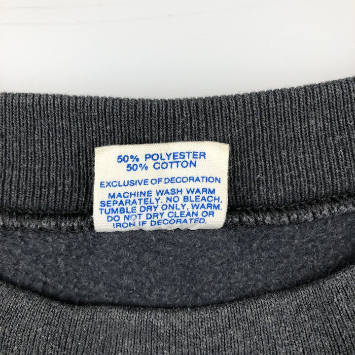 90'S Disney MICKEY MOUSE character sweatshirt, made in USA, men's size XL equivalent, vintage. polyester gray type Vintage Second Hand