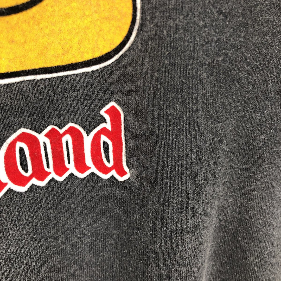 90'S Disney MICKEY MOUSE character sweatshirt, made in USA, men's size XL equivalent, vintage. polyester gray type Vintage Second Hand