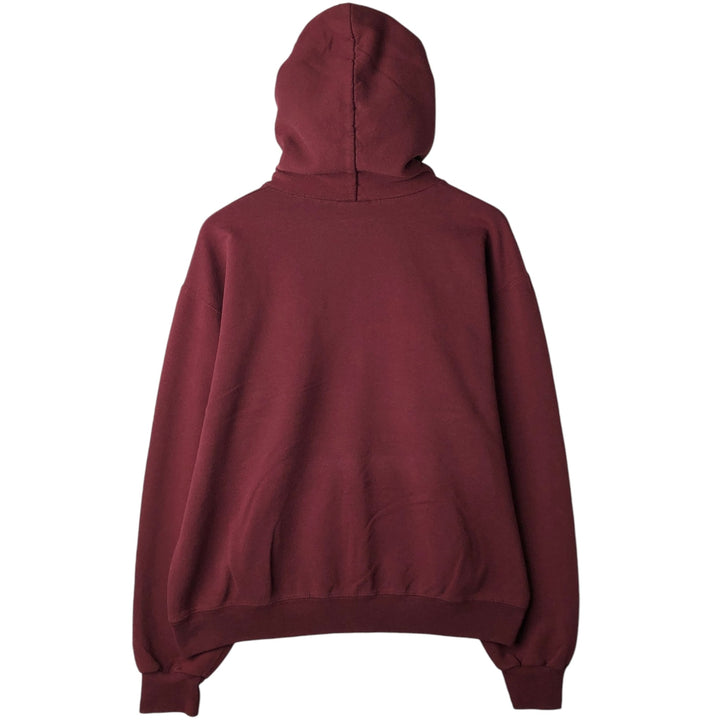 2000'S Champion Authentic Athletic Apparel Triple Print College Sweatshirt Pullover Hoodie (Men's Size L) unclear Red type red-purple Vintage Second Hand