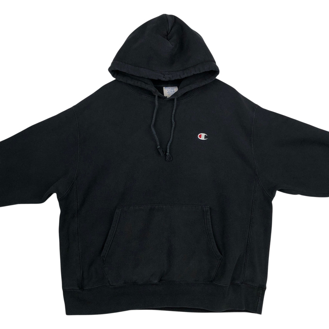 Champion REVERSE WEAVE Reverse Weave Sweat Pullover Hoodie Men's XL cotton black type Vintage Second Hand