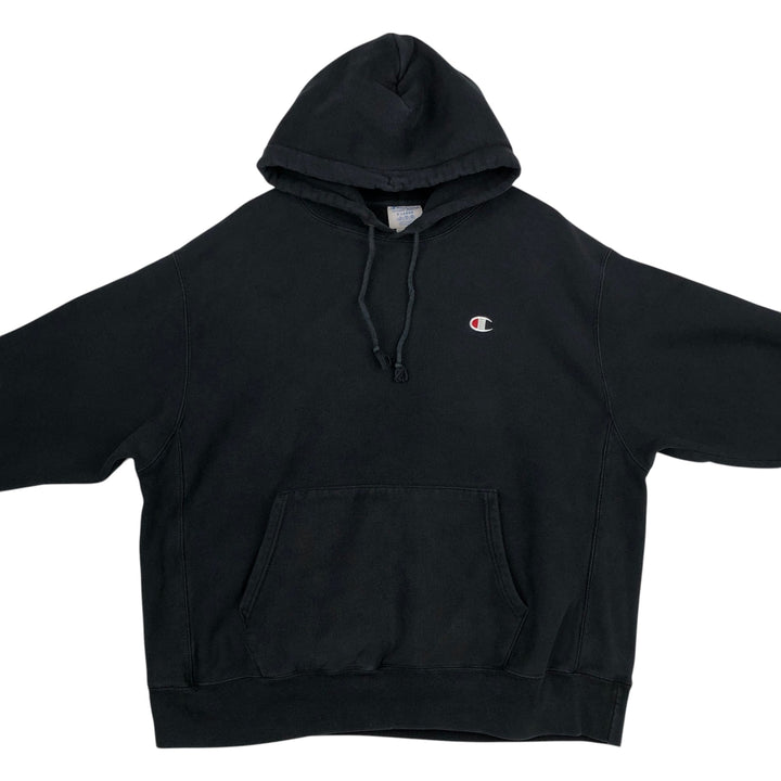 Champion REVERSE WEAVE Reverse Weave Sweat Pullover Hoodie Men's XL cotton black type Vintage Second Hand