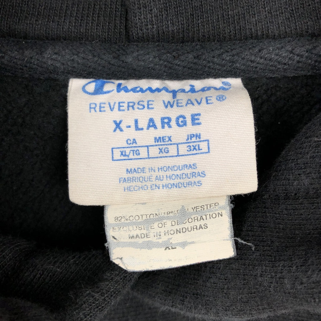 Champion REVERSE WEAVE Reverse Weave Sweat Pullover Hoodie Men's XL cotton black type Vintage Second Hand