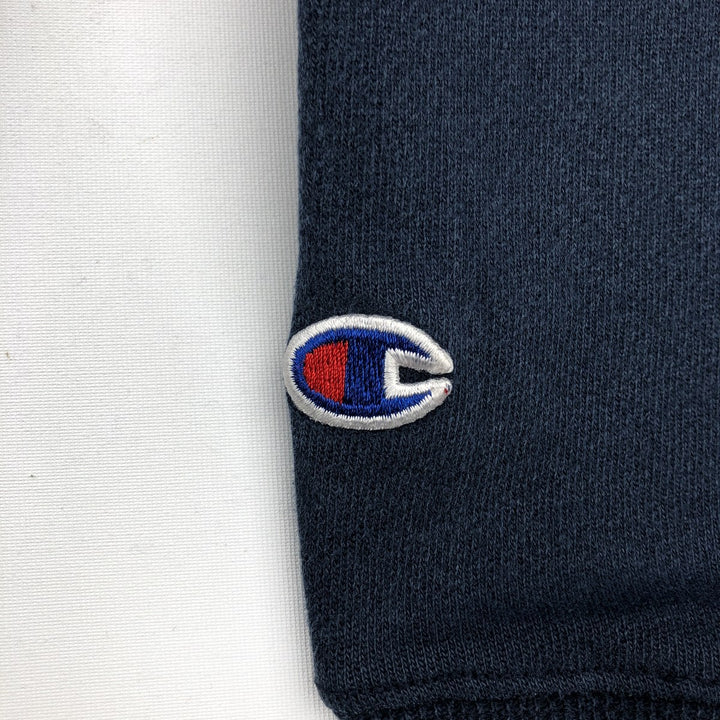 2000'S Champion Premium Reverse Weave College Pullover Hoodie, Men's Size Medium cotton navy blue type Vintage Second Hand