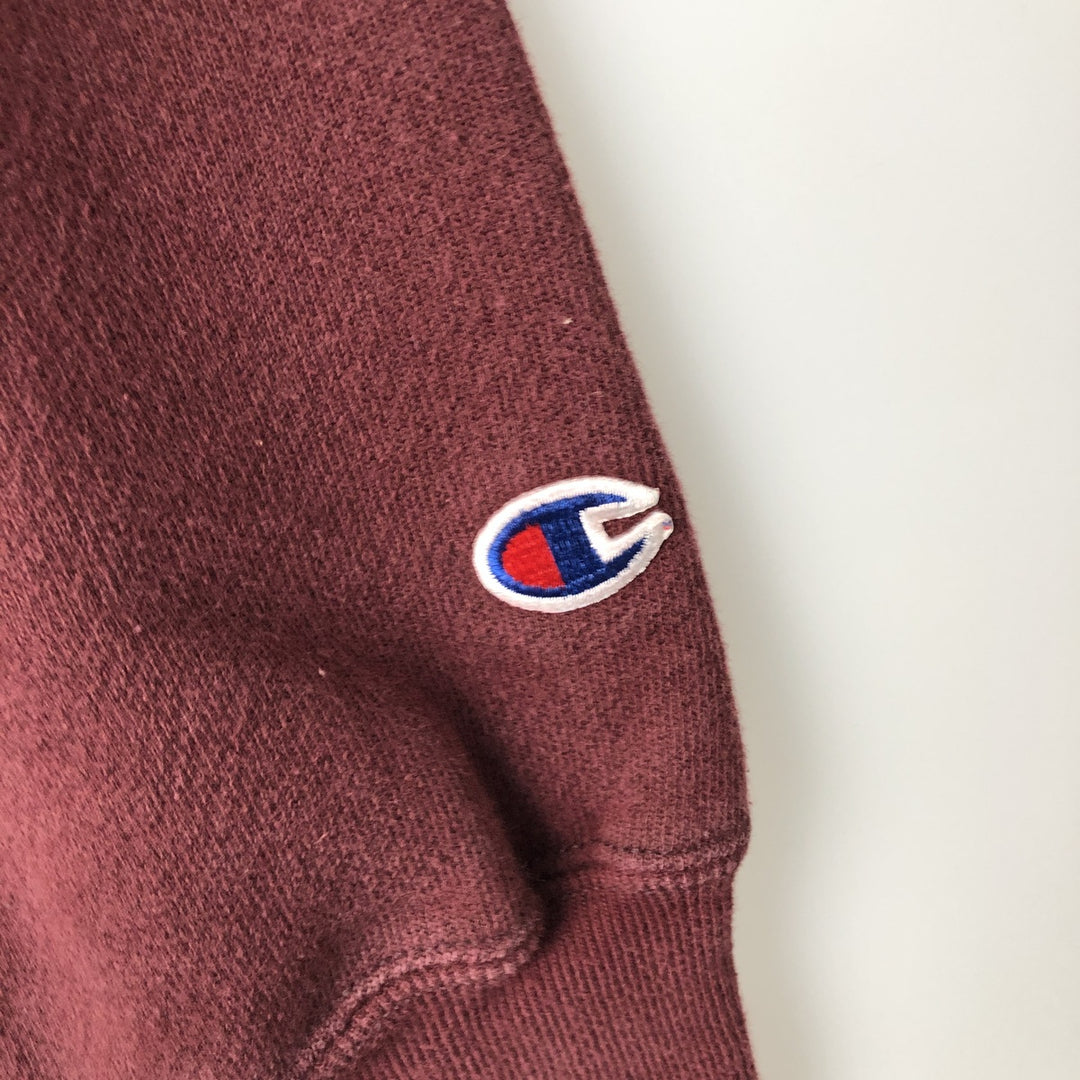 2000'S Champion Original Reverse Weave College Pullover Hoodie, Men's Size Small cotton Red type red-purple Vintage Second Hand