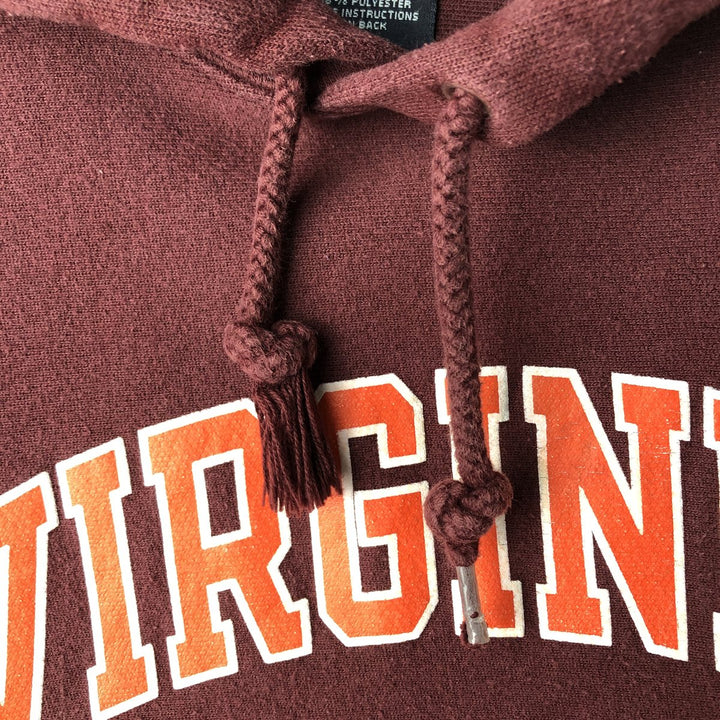 2000'S Champion Original Reverse Weave College Pullover Hoodie, Men's Size Small cotton Red type red-purple Vintage Second Hand