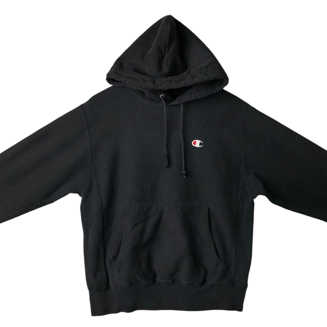 Champion REVERSE WEAVE Reverse Weave Sweat Pullover Hoodie Men's M cotton black type Vintage Second Hand