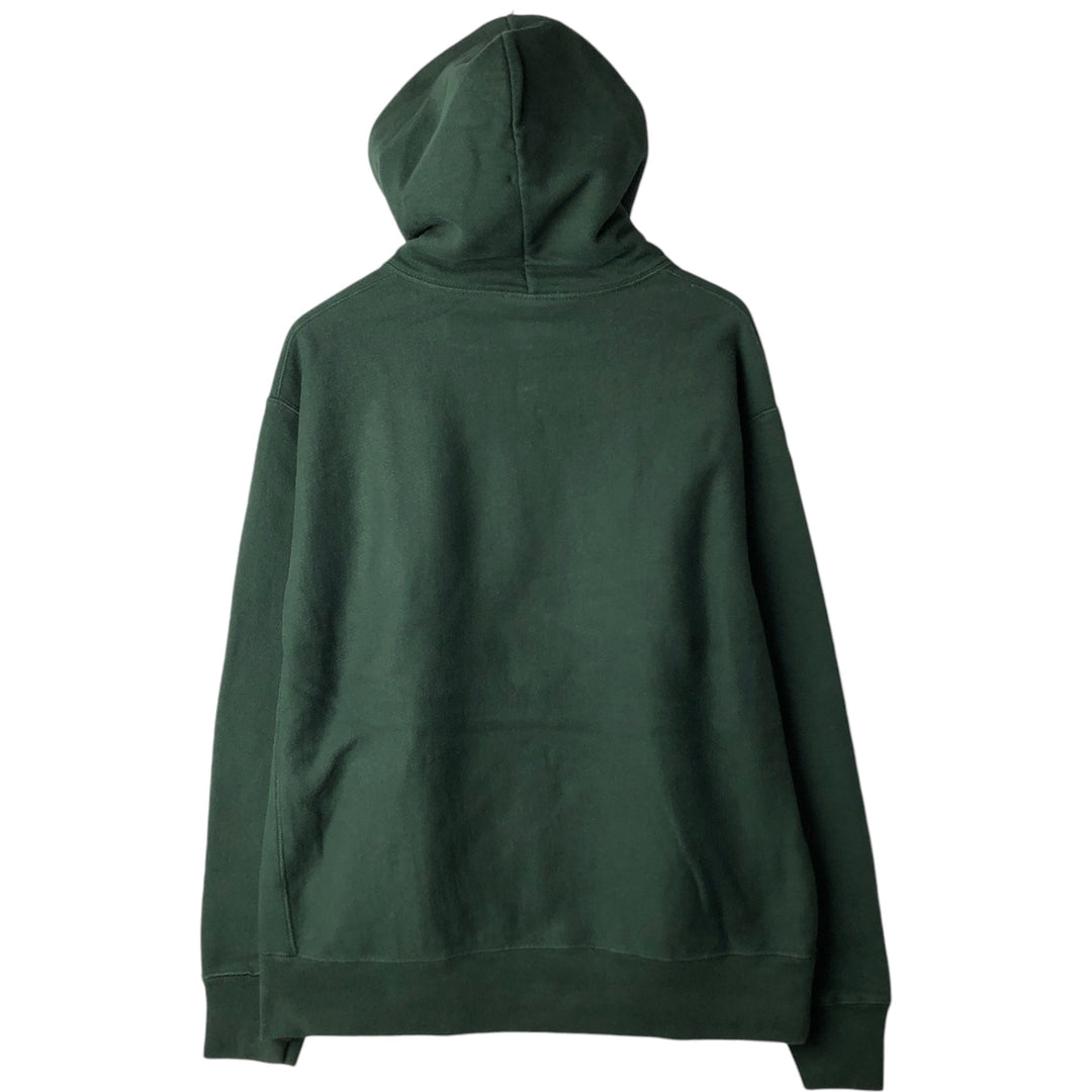 Champion Reverse Weave Plain Blank Sweatshirt Hoodie (Men's XL equivalent) cotton Green type dark green Vintage Second Hand