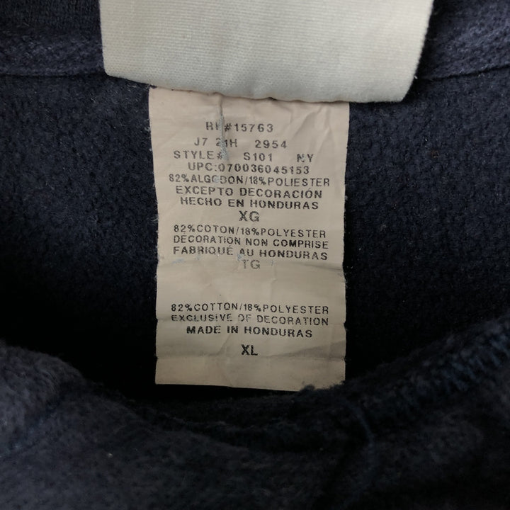 2000'S Champion sweatshirt pullover hoodie, men's size XL (approx.) cotton navy blue type Vintage Second Hand